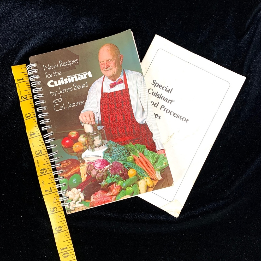 New Recipes for the Cuisinart James Beard 1978 Spiral Bound Cookbook Very Good